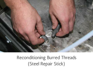 Epoxy Putty Repair Stick Steel - Reconditioning Burred Threads